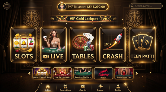 Main screen of A33 Club casino page for PK players